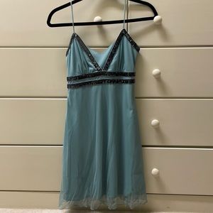 Blue Sparkle Party Dress